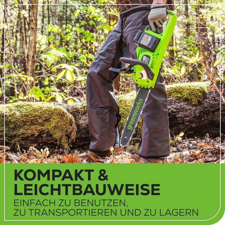 Image du produit Greenworks Volt Volt Accu Kettingzaag Incl 2 X Accu En Chargeur (Tronçonneuse à batterie)