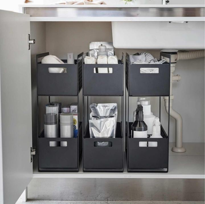 Produktbild Yamazaki Aufbewahrungskörbe mit Ständer TOWER (32.50 cm, 1x)