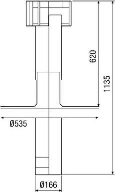 Produktbild Maico MAI DF160S DachdurchfÃ¼hrung sw Be-/EntlÃ¼ftung Kunststoff