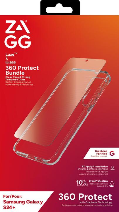 Produktbild Zagg 360ø Bundle Luxe Case & Invisibleshield Glass for Galaxy S24+ transparent (Samsung Galaxy S24+)