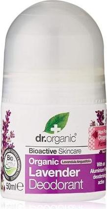 Actual product image Dr. Organic LAVENDER roll-on deodorant 50 ml (Roll-on, 50 ml)