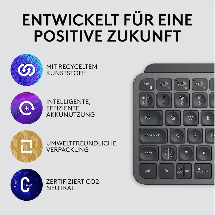 Produktbild Logitech MX Keys Mini (CH, Kabellos)