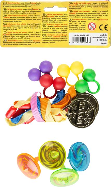 Actual product image Idena Party fun set with 12 articles