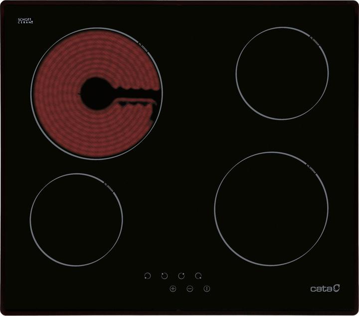 Image du produit Cata Table de cuisson Table de cuisson TN 604/B Vitrocéramique, Nombre de brûleurs/zones de cuisson (59 cm, Table de cuisson électrique)