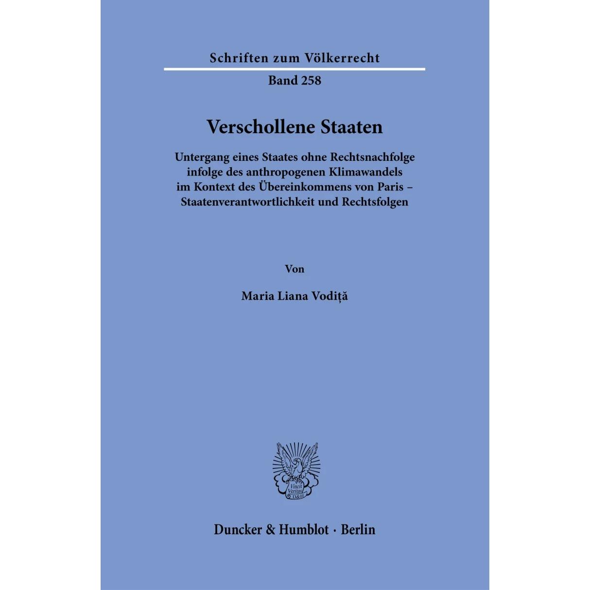 Verschollene Staaten, Fachbücher von Maria Liana Vodita