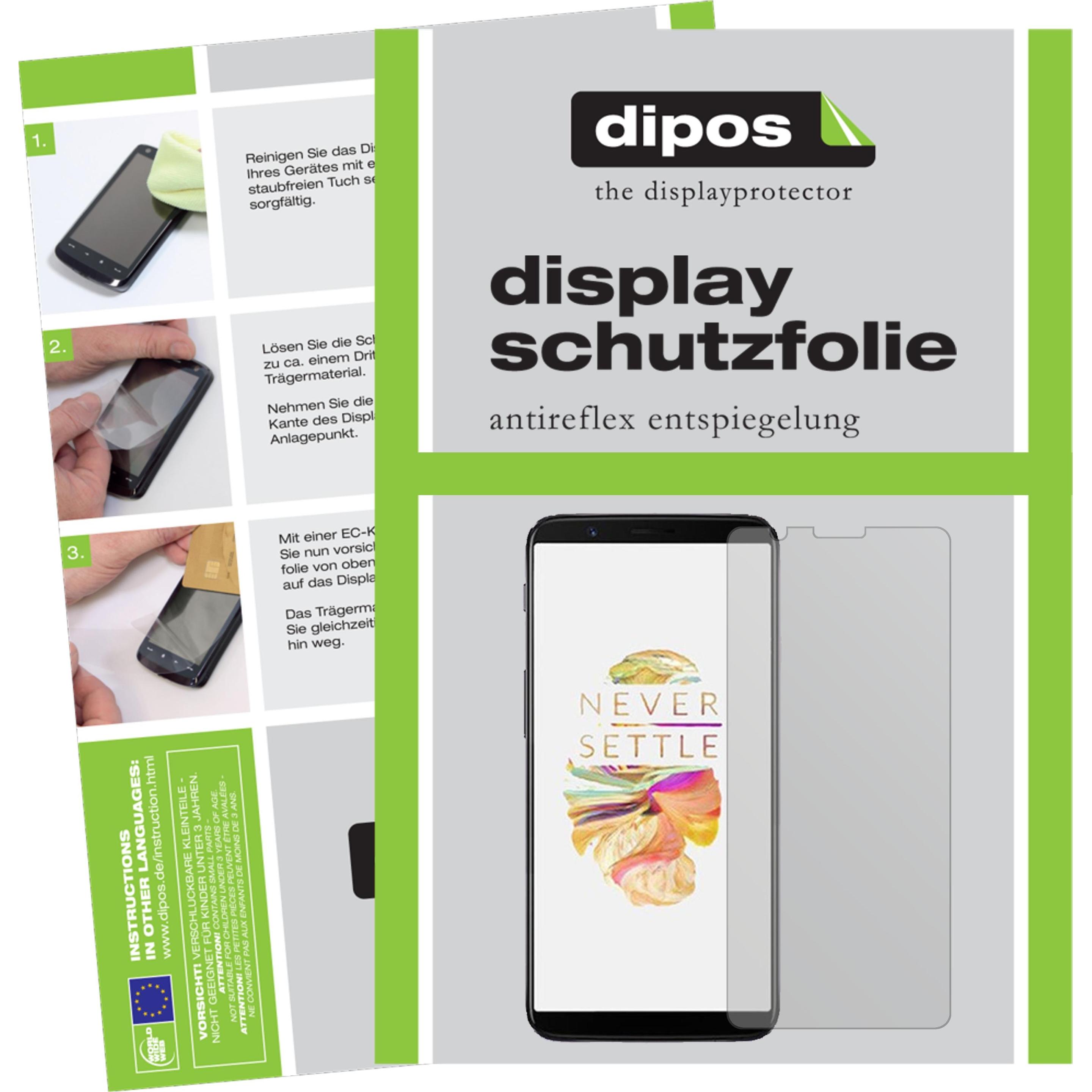 Thumbnail - Dipos Displayschutzfolie Antireflex (1 Stück, OnePlus 5T), Smartphone Schutzfolie, Transparent