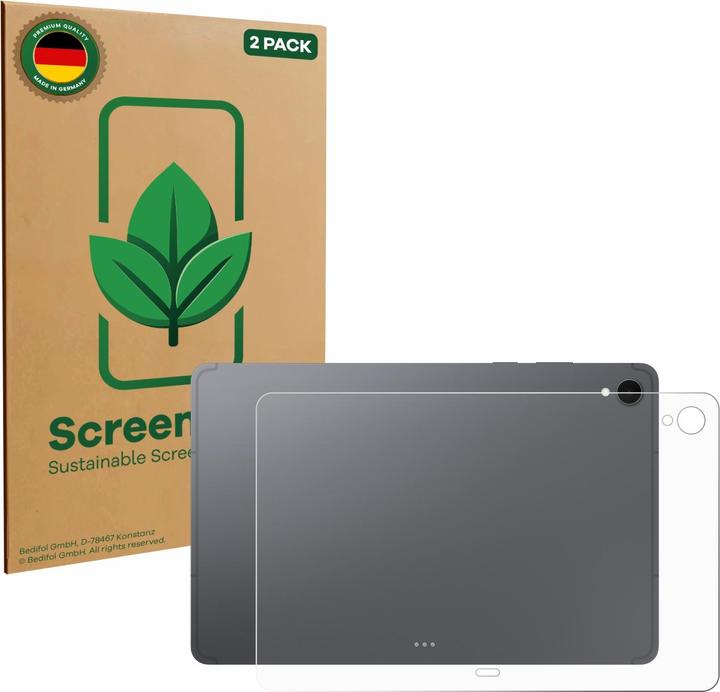Produktbild ScreenLeaf Schutzfolie für Samsung Galaxy Tab S11 (Rückseite) nachhaltiger Displayschutz Display Schutz Folie K (2 Stück, Galaxy Tab S11)