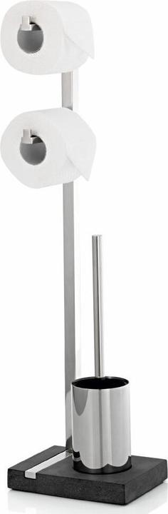 Blomus Double toilet roll holder with me brush