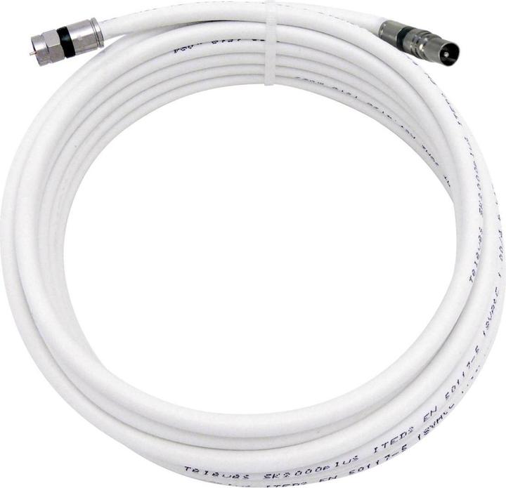 Actual product image Televes Connection cable 5m FS-KS2050 >90dB F-plug/IEC-plug (120 dB, Antenna cable)