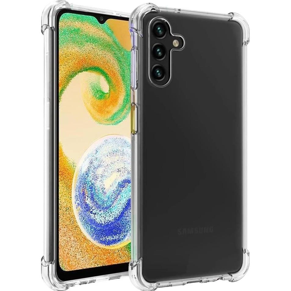 Screenguard Samsung Galaxy A04s Hülle Crystal Soft Airbag Bumper (Samsung Galaxy A04S), Smartphone Hülle, Transparent
