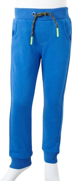 Immagine prodotto VidaXL Pantaloni della tuta da ginnastica per bambini blu 140,Materiale: 80 % cotone. 20 (140)