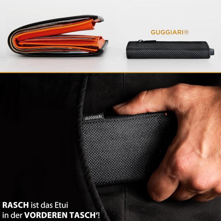 Actual product image Guggiari Kartenetui mit RFID-Schutz und Münzfach