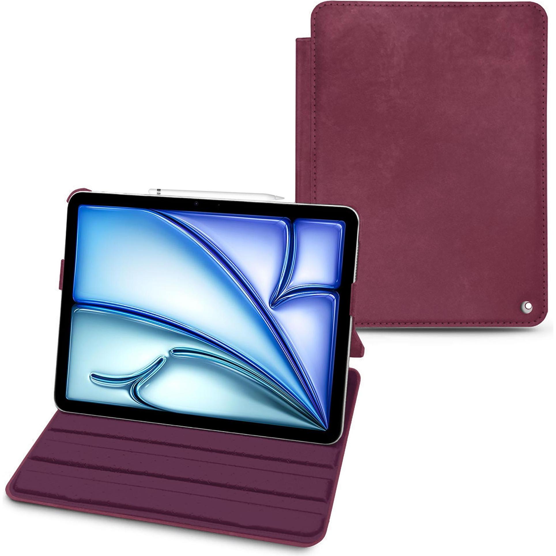 Thumbnail - Noreve Lederschutzhülle horizontal (iPad Air 2022 (5. Gen), iPad Air 2020 (4. Gen)), Tablet Hülle, Violett