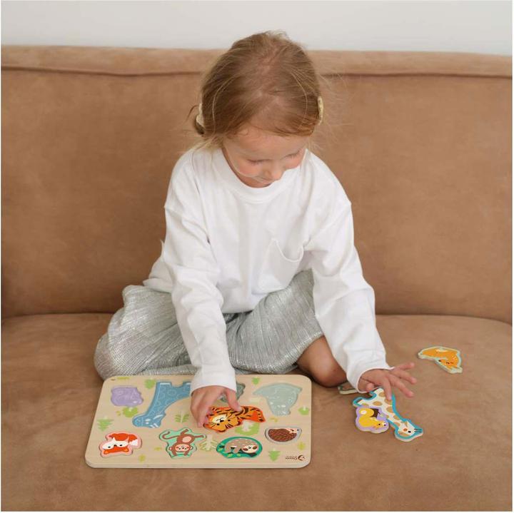 Produktbild Classic World Holzpuzzle Tierpuzzle, 10-tlg. (10 Teile)