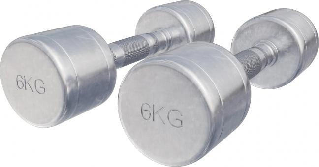 Actual product image Gorilla Sports Chrome dumbbells (2 x 6 kg)