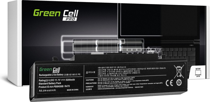 Produktbild GreenCell PRO Battery for Samsung R519 R522 R530 R540 R580 R620 R719 R780 black 11.1V - Ba (6 Zellen, 5200 mAh)