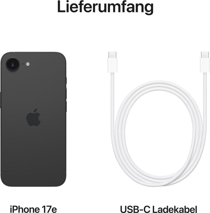 Actual product image Apple iPhone 17e (512 GB, Black, 6.10", SIM + eSIM, 5G)