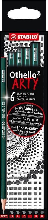 Produktbild STABILO Othello Bleistifte Arty (3 mm, 2B, 4B, 3B, 6 x)