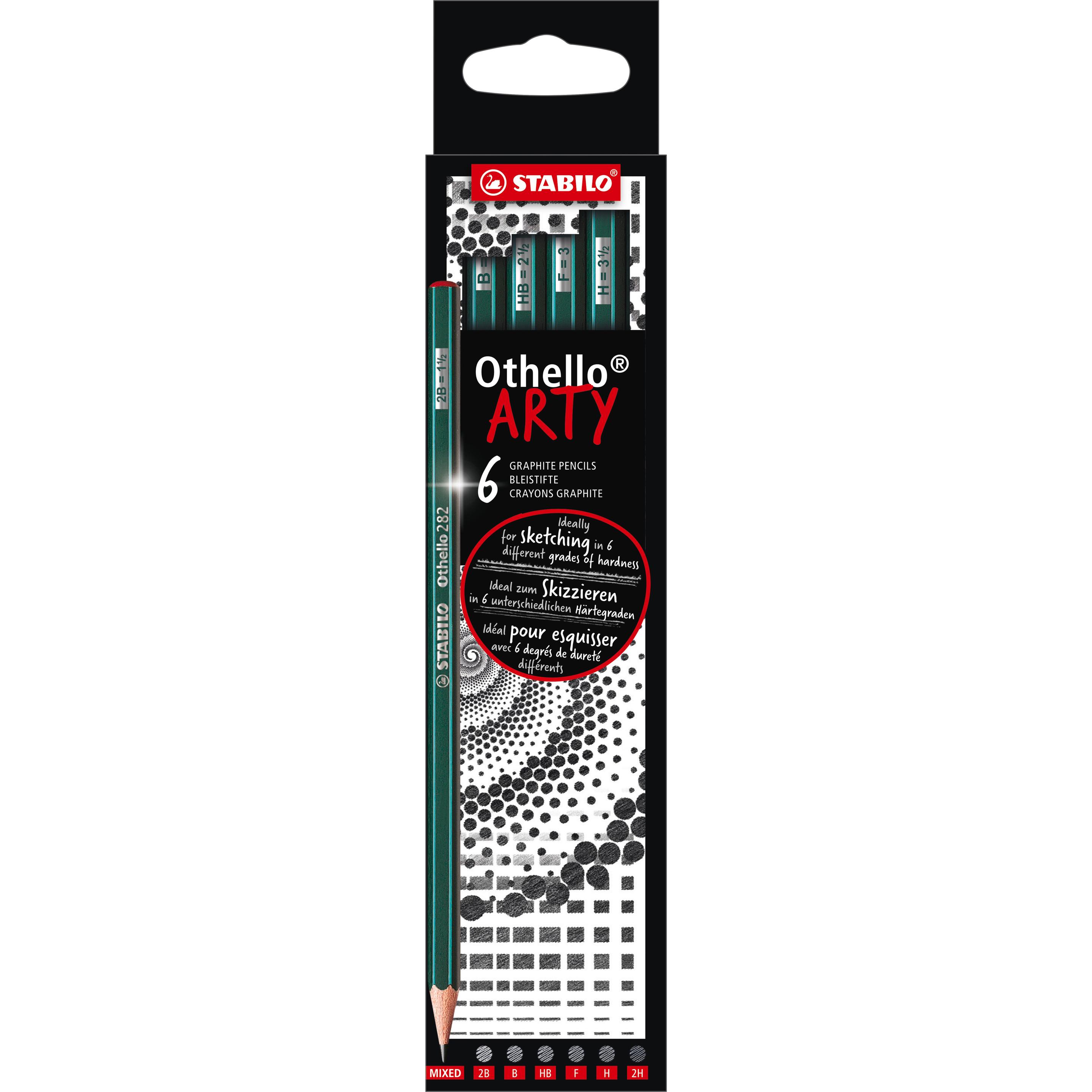 Thumbnail - STABILO, Bleistift, Othello Bleistifte Arty (3 mm, 2B, 4B, 3B, 6 x)