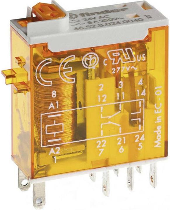 Produktbild Finder Relais 8A 24VAC 2-Wechsler mit LED