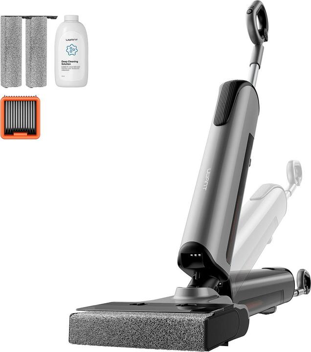 Produktbild Uwant D700 Standstaubsauger mit Wischfunktion und Ladestation - Grau