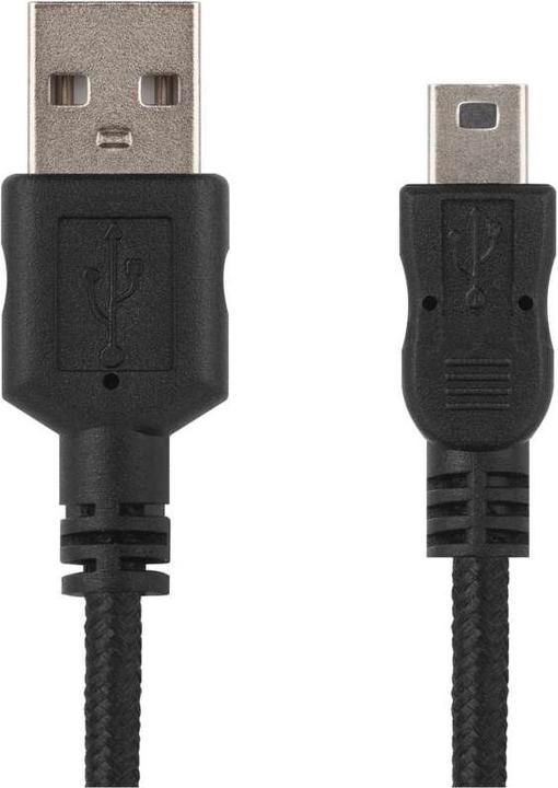 Produktbild Emos USB Kabel 2.0 A Stecker - Mini B Stecker 2m, schwarz (2 m, USB 2.0, 2.50 W)
