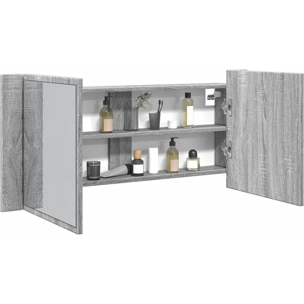 VidaXL, Spiegelschrank, LED-Spiegelschrank (100 x 12 x 45 cm)