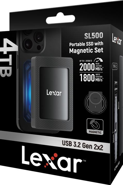 Actual product image Lexar SL500 with MagSafe Sleeve (4 TB)