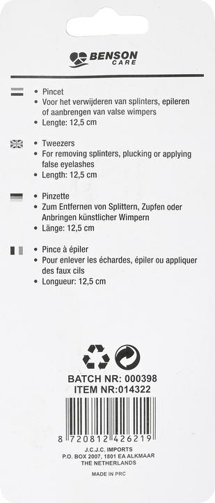 Produktbild Benson Care Pinzette