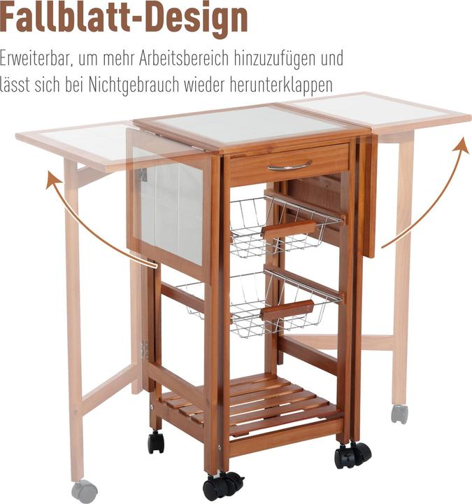 Actual product image Homcom Kitchen trolley