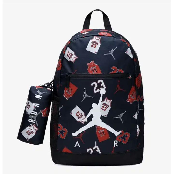 Actual product image Air Jordan School Pencil Case Backpack with Pencil Case Nike 9B0503-W0G (18 l)