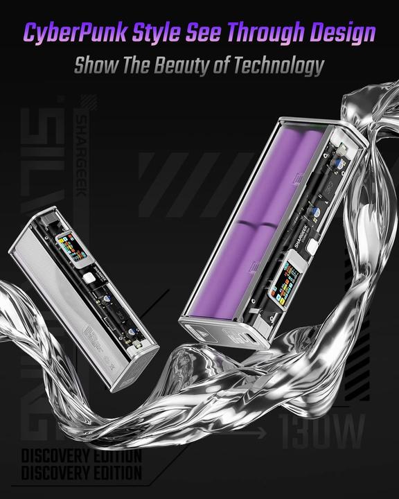 Actual product image Sharge 130 (20000 mAh, 100 W, 74 Wh)