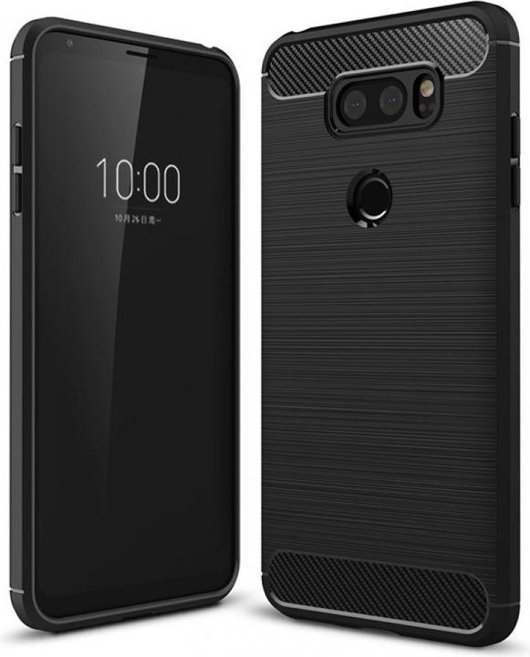Produktbild Screenguard LG V30 Hülle Carbon Brushed Soft TPU (LG V30)