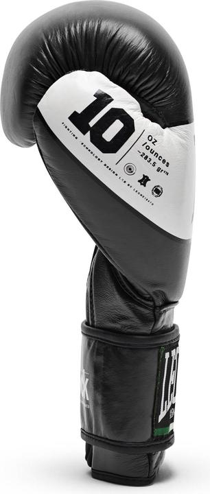Actual product image Leone Boxing Glove Shock Black GN047 (10 OZ, One size)