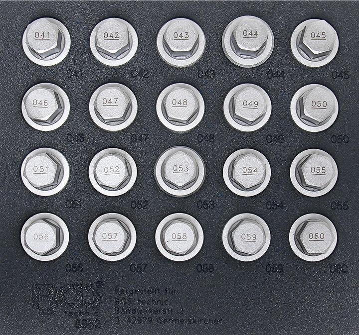 Image du produit BGS Plateau d'outils 1/6 : Jeu de douilles de blocage de jantes pour BMW 20 pcs.