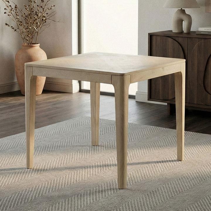 Actual product image FineBuy Esstisch Massivholz Quadratisch 80cm Esszimmertisch Küchentisch Tisch 4 Personen