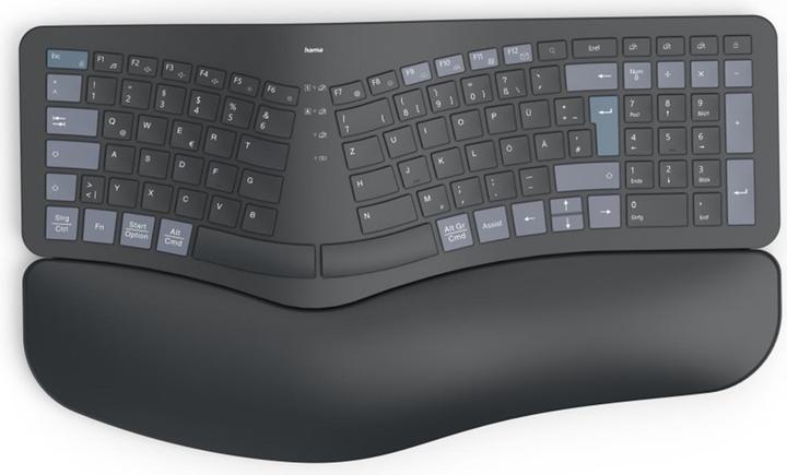 Image du produit Hama Clavier WK-900 Bluetooth® allemand, QWERTZ noir Touches multimédias (Allemagne, Sans fil)