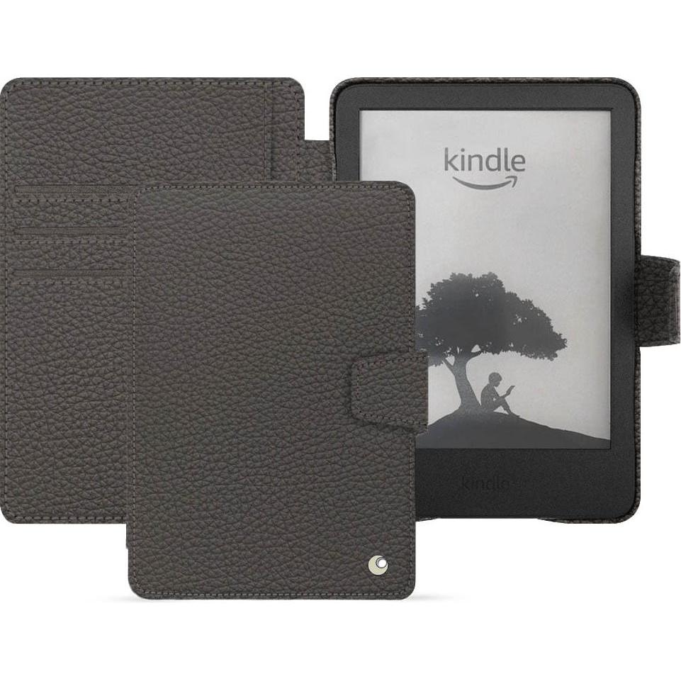 Noreve Lederschutzhülle Amazon Kindle (2022), eReader Zubehör, Grau