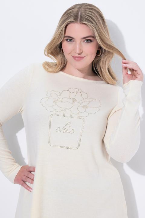 Produktbild Miamoda Pullover, A-Linie, Glitzersteinchen, Langarm (46)