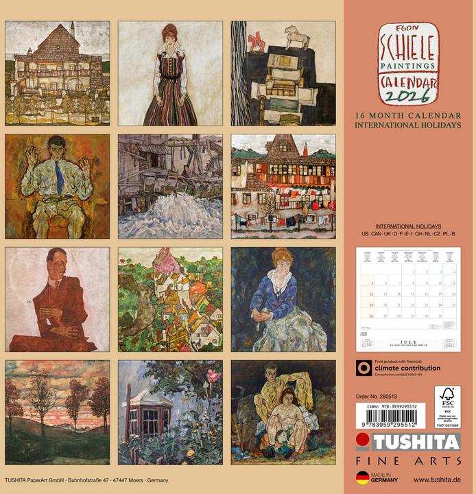 Actual product image Egon Schiele - Paintings 2026