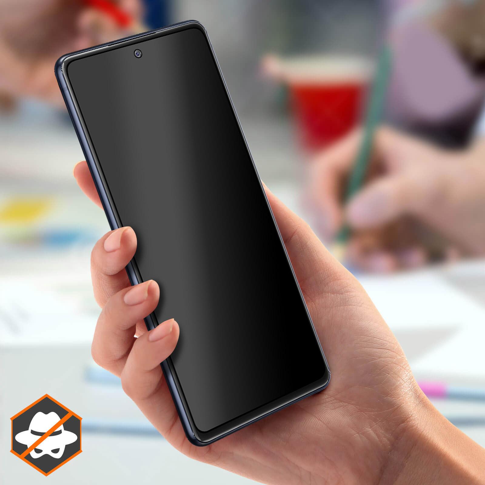 Thumbnail - Avizar Privacy Bilschirmschutz aus Glas (1 Stück, Samsung Galaxy S20 FE), Smartphone Schutzfolie, Schwarz