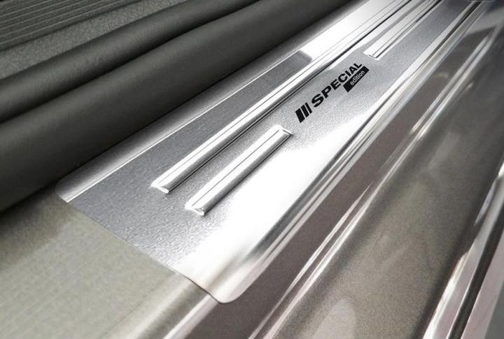 Actual product image Aristar Stainless steel door sill trims for VW Golf 7 from 2012 to 2019 (Front + rear)