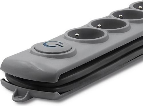 Actual product image Qoltec 50168 Voltage protection 8 AC outputs (8x, CEE 7/3, 3 m)