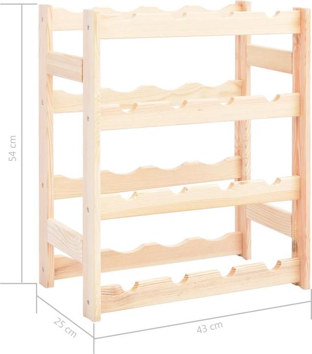 Image du produit vidaXL Darb (43 x 25 x 54 cm, 16 bouteilles)