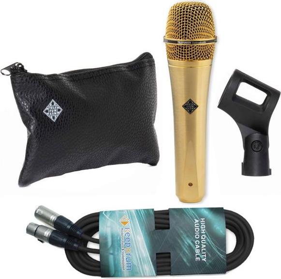Actual product image Telefunken Mikrofon M80 Satin Gold mit XLR-Kabel