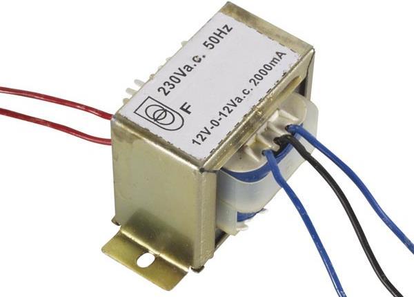 Actual product image Velleman 212048C Transformer Pri: 230V Sec: 2x12V