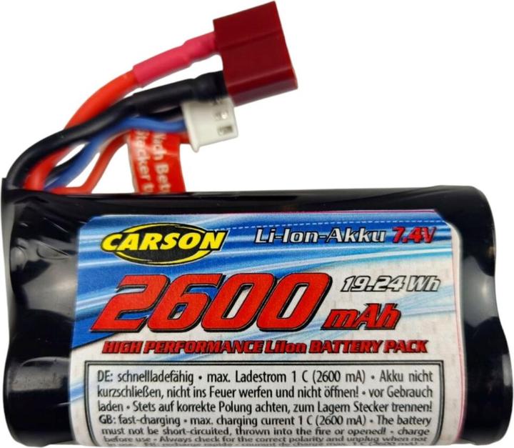 Produktbild Carson 7,4V/2600mAh LiION Akku XS-Line XHP/T-Pl (7.40 V, 2600 mAh)