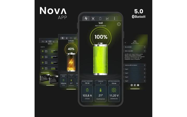 Image du produit Wattstunde Batterie NOVA Core 100 Ah LiFePO4 (12.80 V, 100 Ah)
