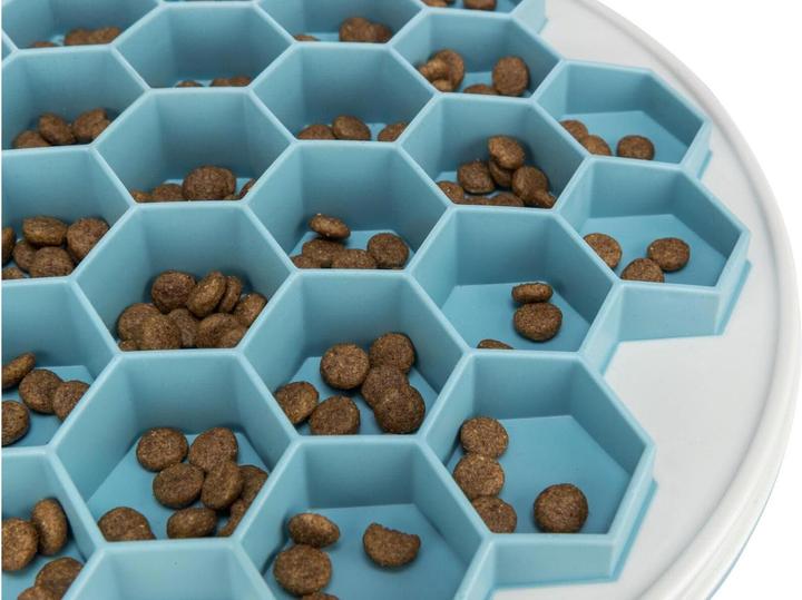 Image du produit Trixie Tapis d'alimentation Slow Feeding Hive, Ø 30 cm, bleu