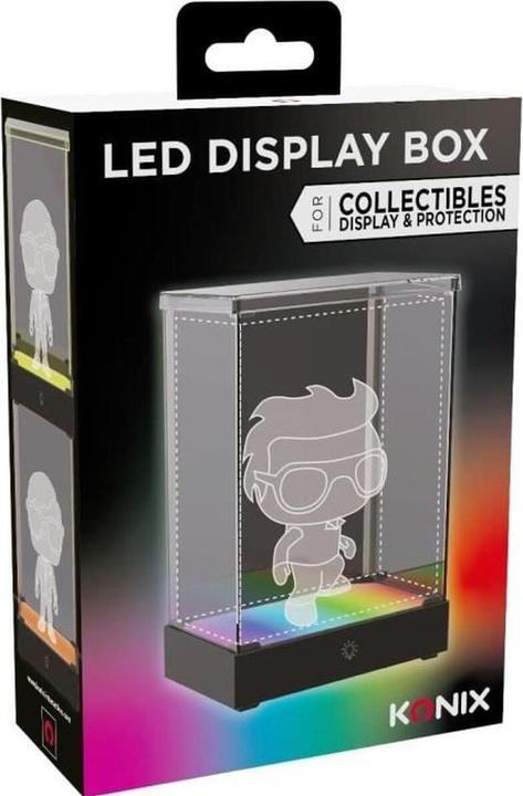 Produktbild Konix Acryl Display Case mit RGB-LED Beleuchtung für Funko Pop Sammelfiguren (9 x 9x 14 cm)